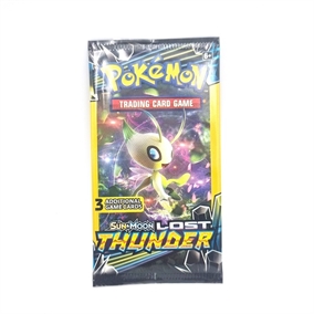 (Gratis ved køb for 1200kr) - Lost Thunder - Mini 3 card booster Pack - Pokemon kort